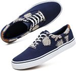 Men's Casual Cloth Shoes Canvas Slip on Loafers Leisure Vintage Flat Boat Shoes