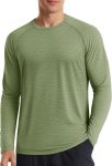 Men Long Sleeve Shirts UPF Quick Dry Sun Protection Shirts Fishing Running Workout Rash Guard